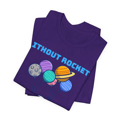 Funny Science Balloon Meme Astronaut Rocket T Shirt - UK