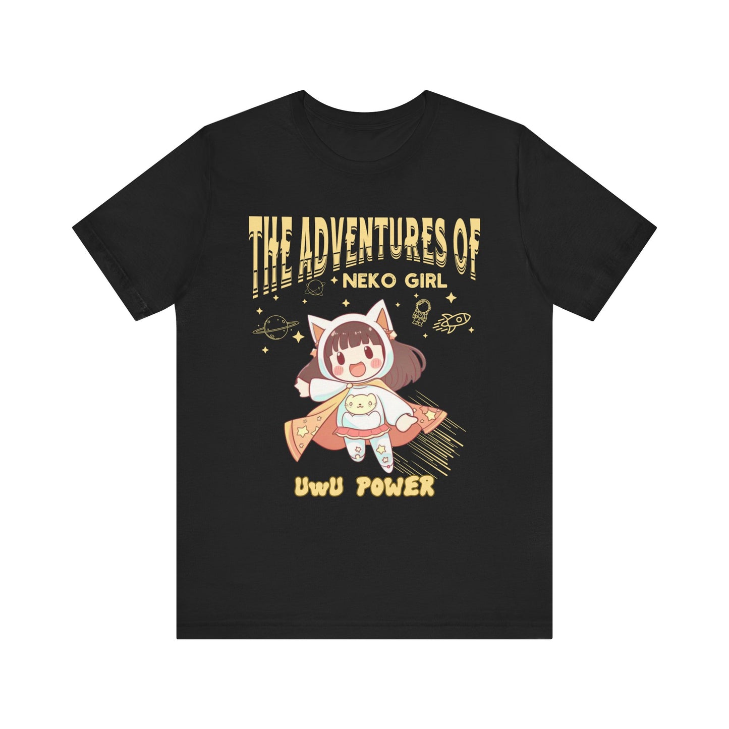 Cartoon Hero Anime Cat Meme Girl T Shirt - UK