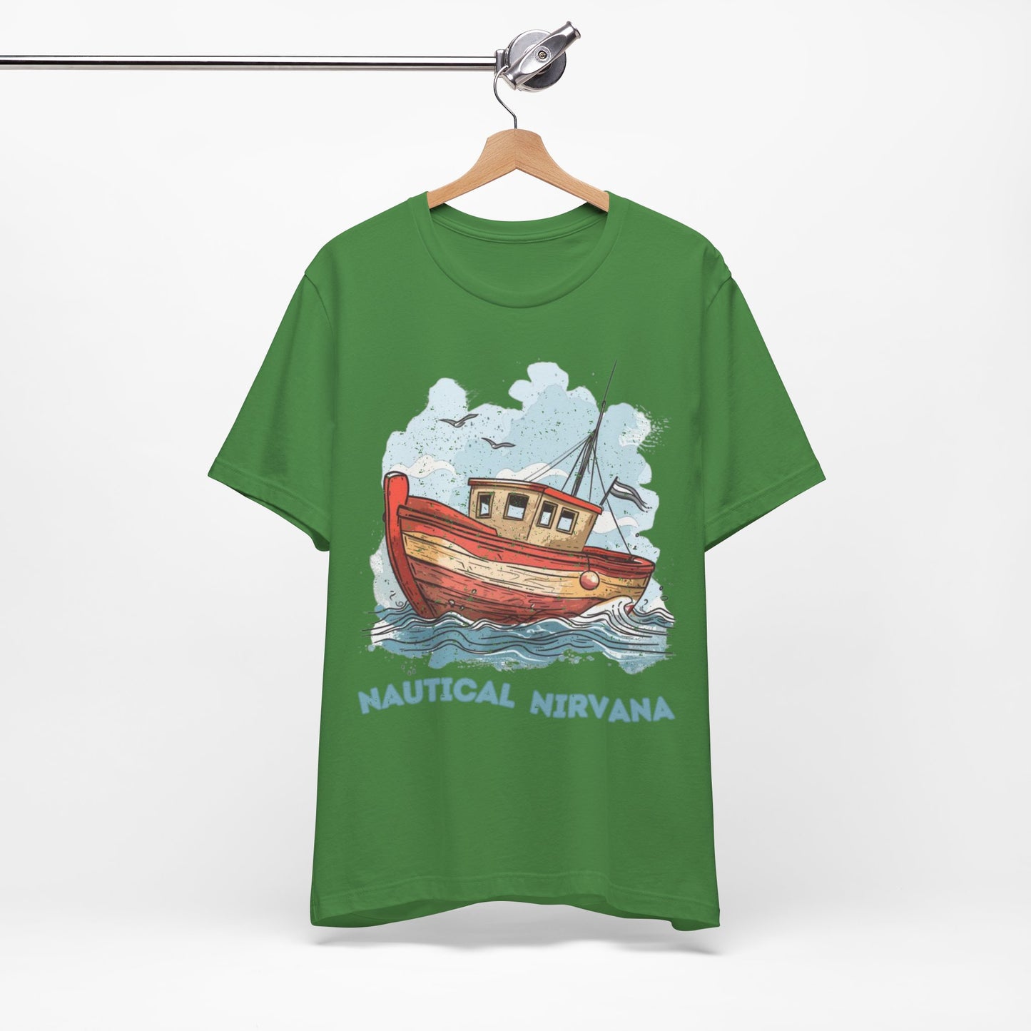 Aqua Blue Water Canal Boat T Shirt - UK