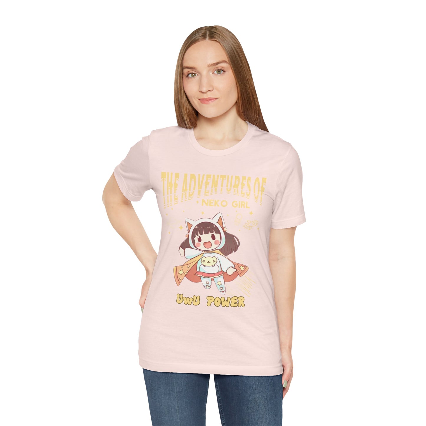 Cartoon Hero Anime Cat Meme Girl T Shirt - UK