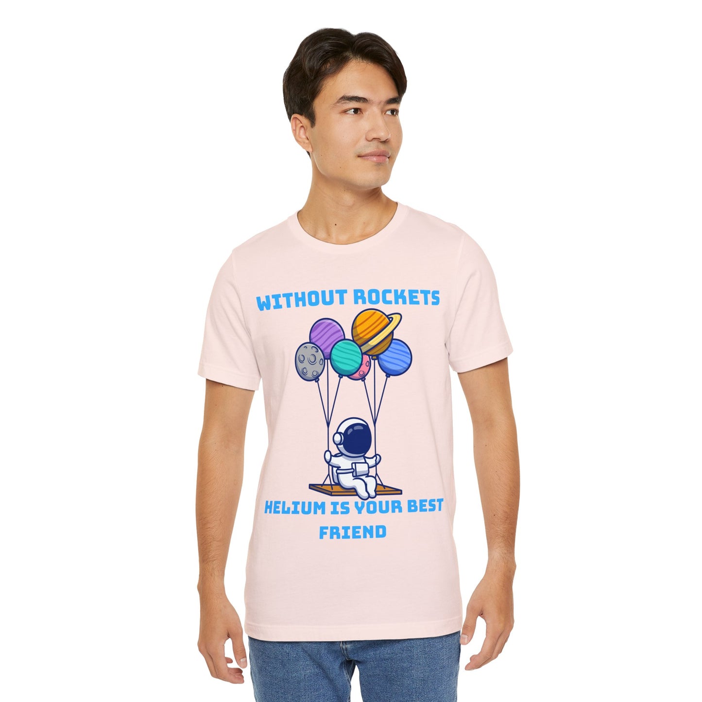 Funny Science Balloon Meme Astronaut Rocket T Shirt - UK