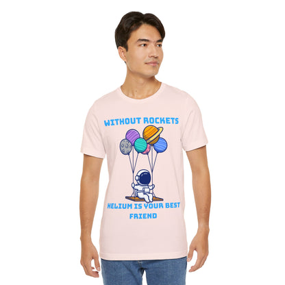 Funny Science Balloon Meme Astronaut Rocket T Shirt - UK