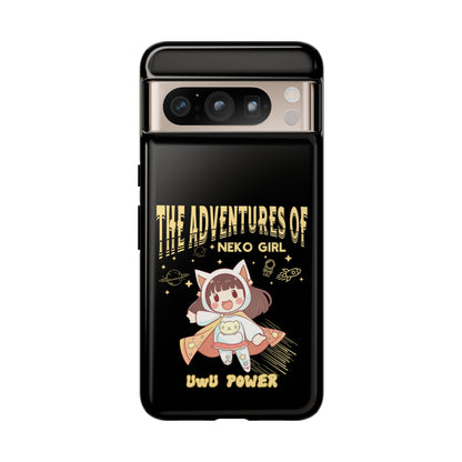 Cartoon Hero Anime Cat Meme Girl Phone Case, iPhone, Pixel, Samsung