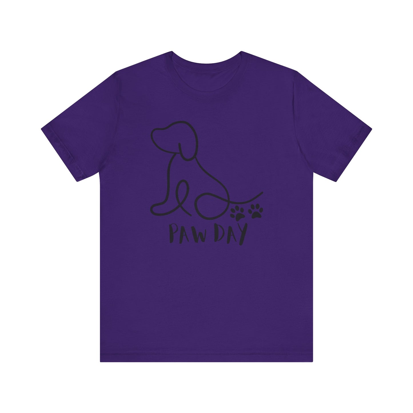 Cute Pet Dog Black Print T Shirt - US