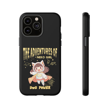 Cartoon Hero Anime Cat Meme Girl Phone Case, iPhone, Pixel, Samsung