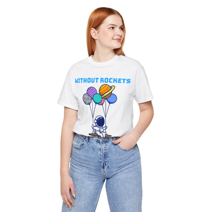 Funny Science Balloon Meme Astronaut Rocket T Shirt - UK