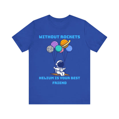 Funny Science Balloon Meme Astronaut Rocket T Shirt - UK