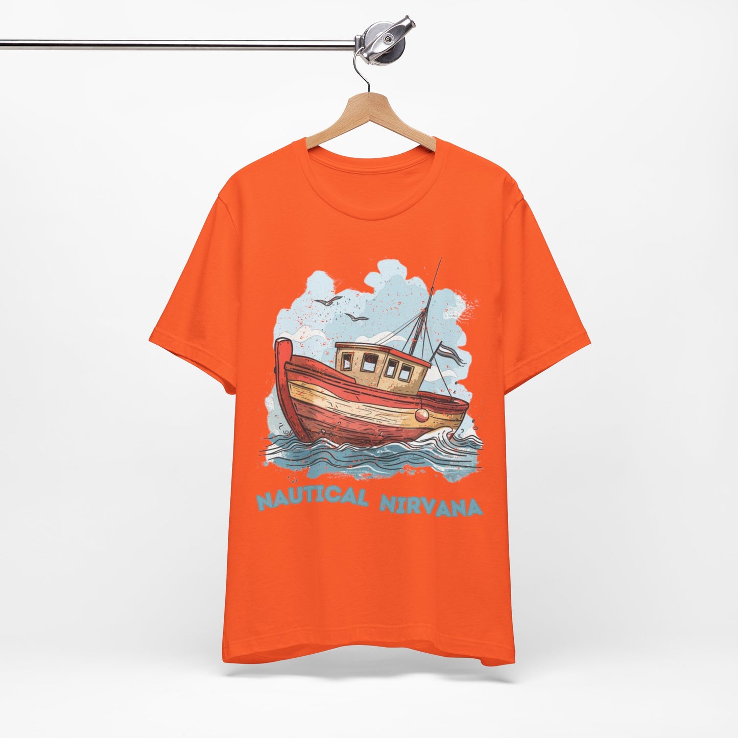 Aqua Blue Water Canal Boat T Shirt - US