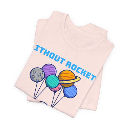 Funny Science Balloon Meme Astronaut Rocket T Shirt - UK