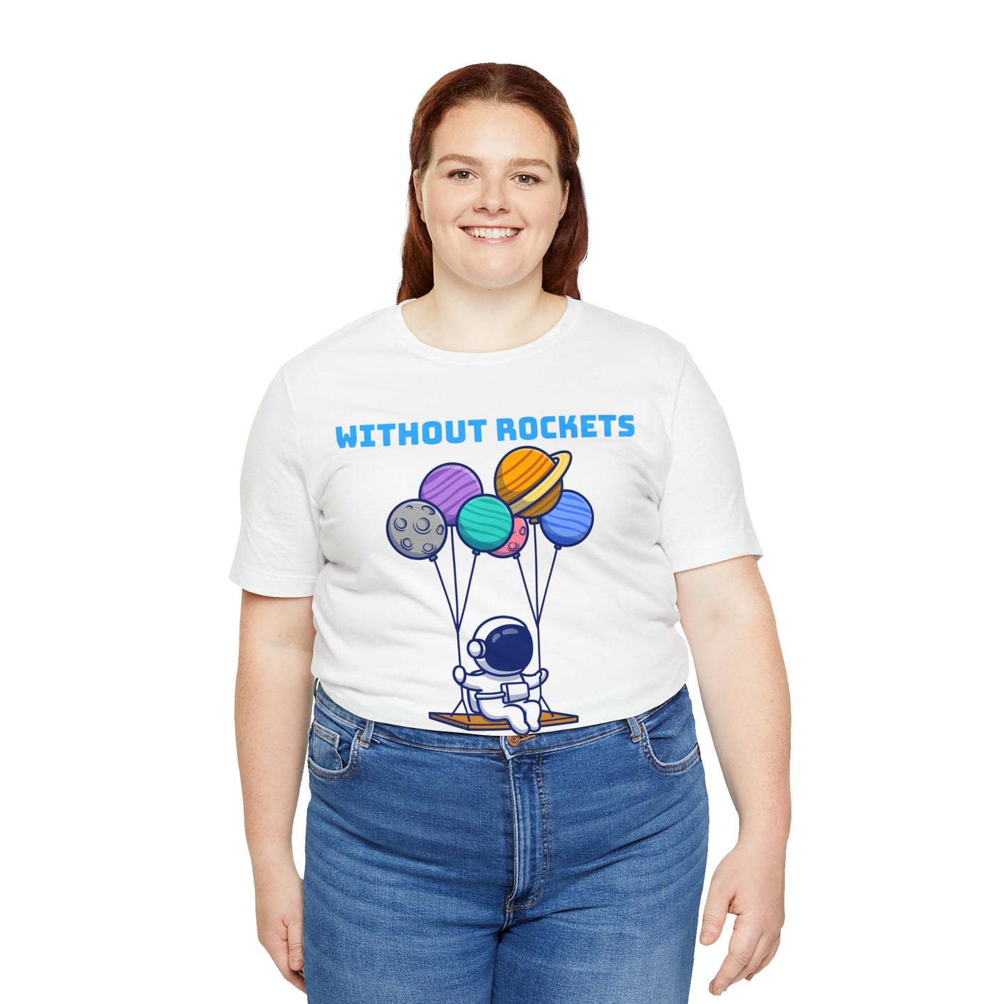 Funny Science Balloon Meme Astronaut Rocket T Shirt - UK