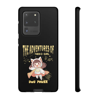 Cartoon Hero Anime Cat Meme Girl Phone Case, iPhone, Pixel, Samsung