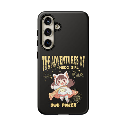 Cartoon Hero Anime Cat Meme Girl Phone Case, iPhone, Pixel, Samsung