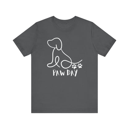 Cute Pet Dog White Print T Shirt - UK