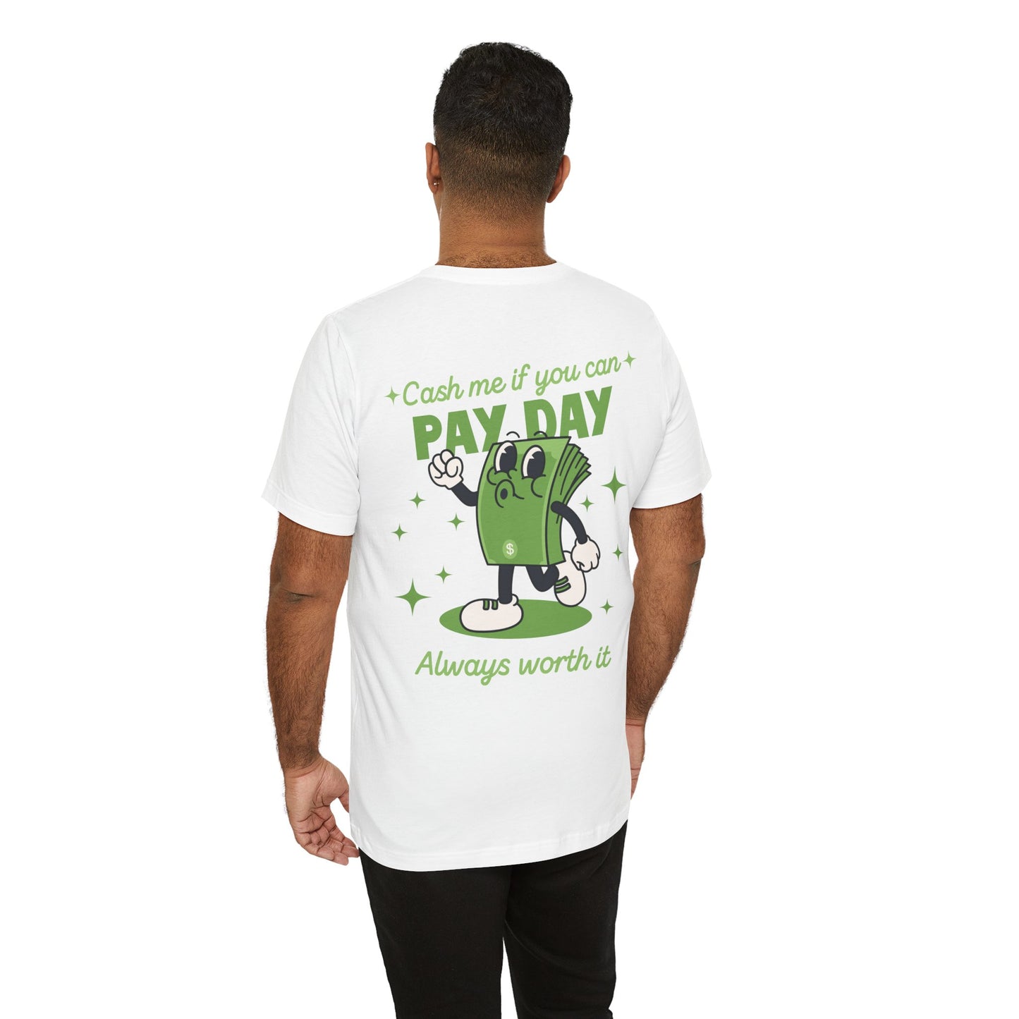 Retro Salary Finance Pay Day Today Funny Cartoon Character T Shirt - UK