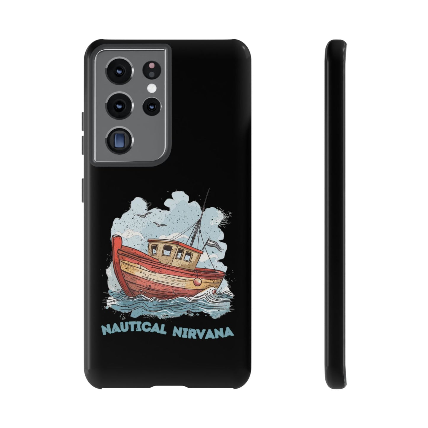 Aqua Blue Water Canal Boat Phone Case iPhone Pixel Samsung