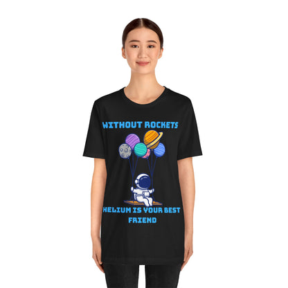 Funny Science Balloon Meme Astronaut Rocket T Shirt - UK