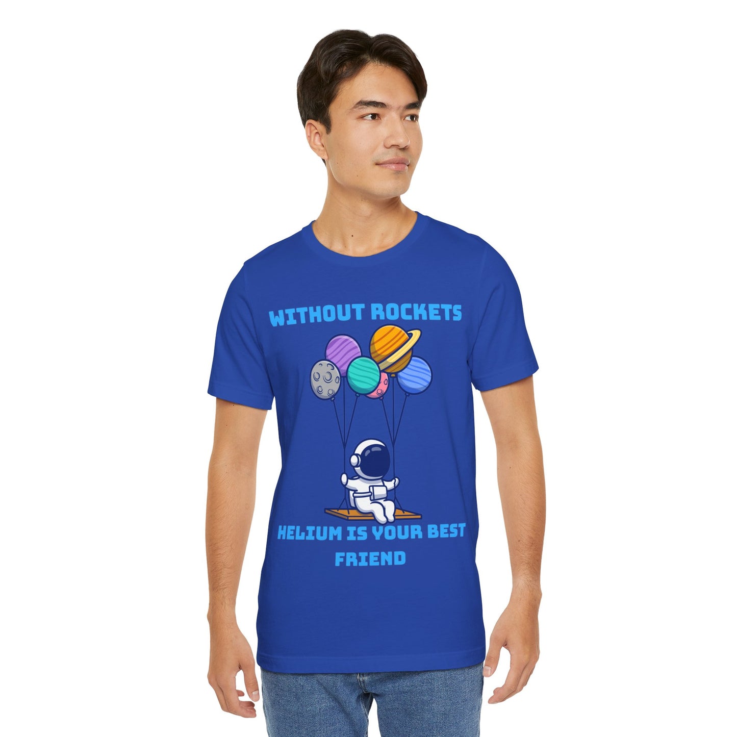 Funny Science Balloon Meme Astronaut Rocket T Shirt - UK