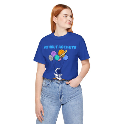 Funny Science Balloon Meme Astronaut Rocket T Shirt - UK