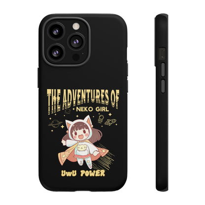 Cartoon Hero Anime Cat Meme Girl Phone Case, iPhone, Pixel, Samsung