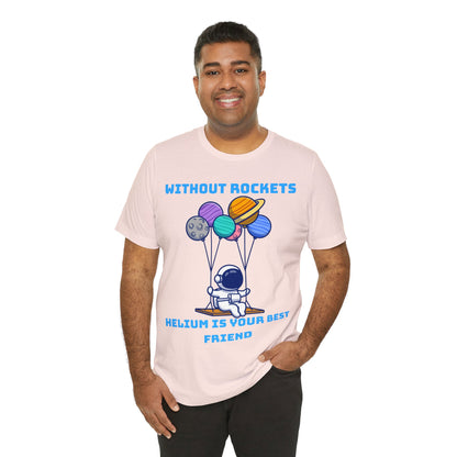 Funny Science Balloon Meme Astronaut Rocket T Shirt - UK