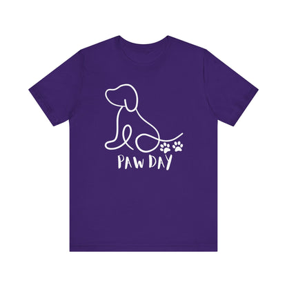 Cute Pet Dog White Print T Shirt - UK