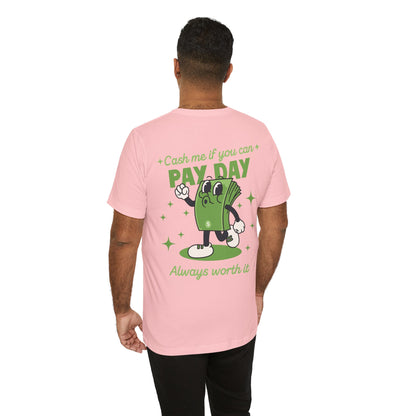 Retro Salary Finance Pay Day Today Funny Cartoon Character T Shirt - US