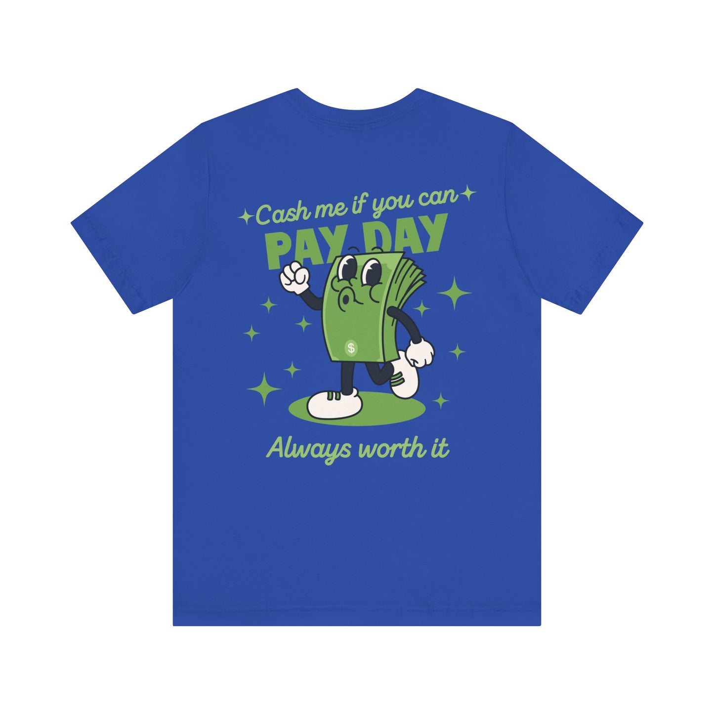 Retro Salary Finance Pay Day Today Funny Cartoon Character T Shirt - UK