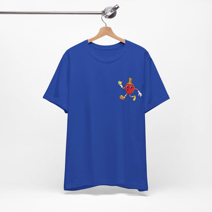 Retro Ping Pong Bat Ball Funny Cartoon Character T Shirt - UK