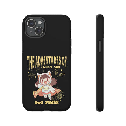 Cartoon Hero Anime Cat Meme Girl Phone Case, iPhone, Pixel, Samsung