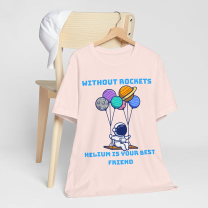 Funny Science Balloon Meme Astronaut Rocket T Shirt - UK