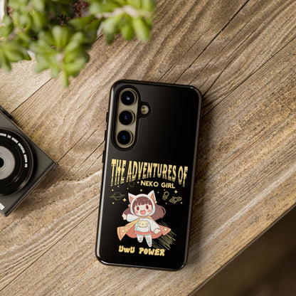 Cartoon Hero Anime Cat Meme Girl Phone Case, iPhone, Pixel, Samsung