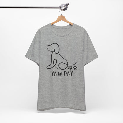 Cute Pet Dog Black Print T Shirt - US