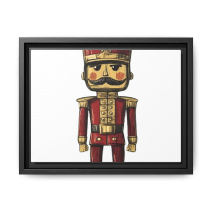 Military Army Toy Soldier Uniform Matte Canvas, Framed (Multi-color)