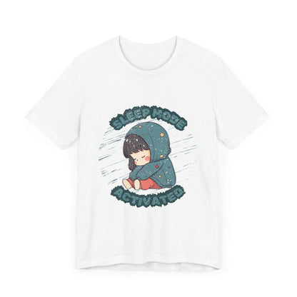 Cute Anime Cartoon Hoodie Woman Sleeping T Shirt - US