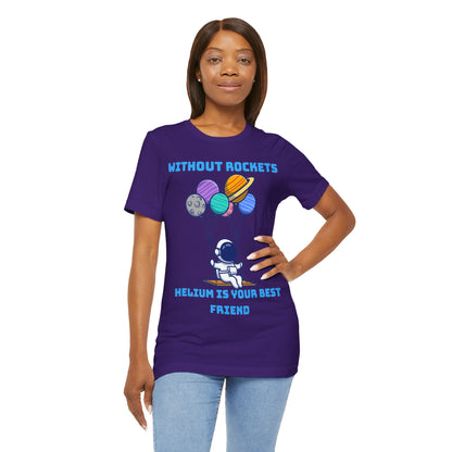 Funny Science Balloon Meme Astronaut Rocket T Shirt - UK