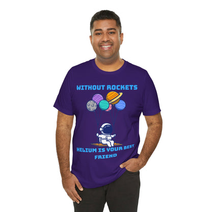 Funny Science Balloon Meme Astronaut Rocket T Shirt - UK