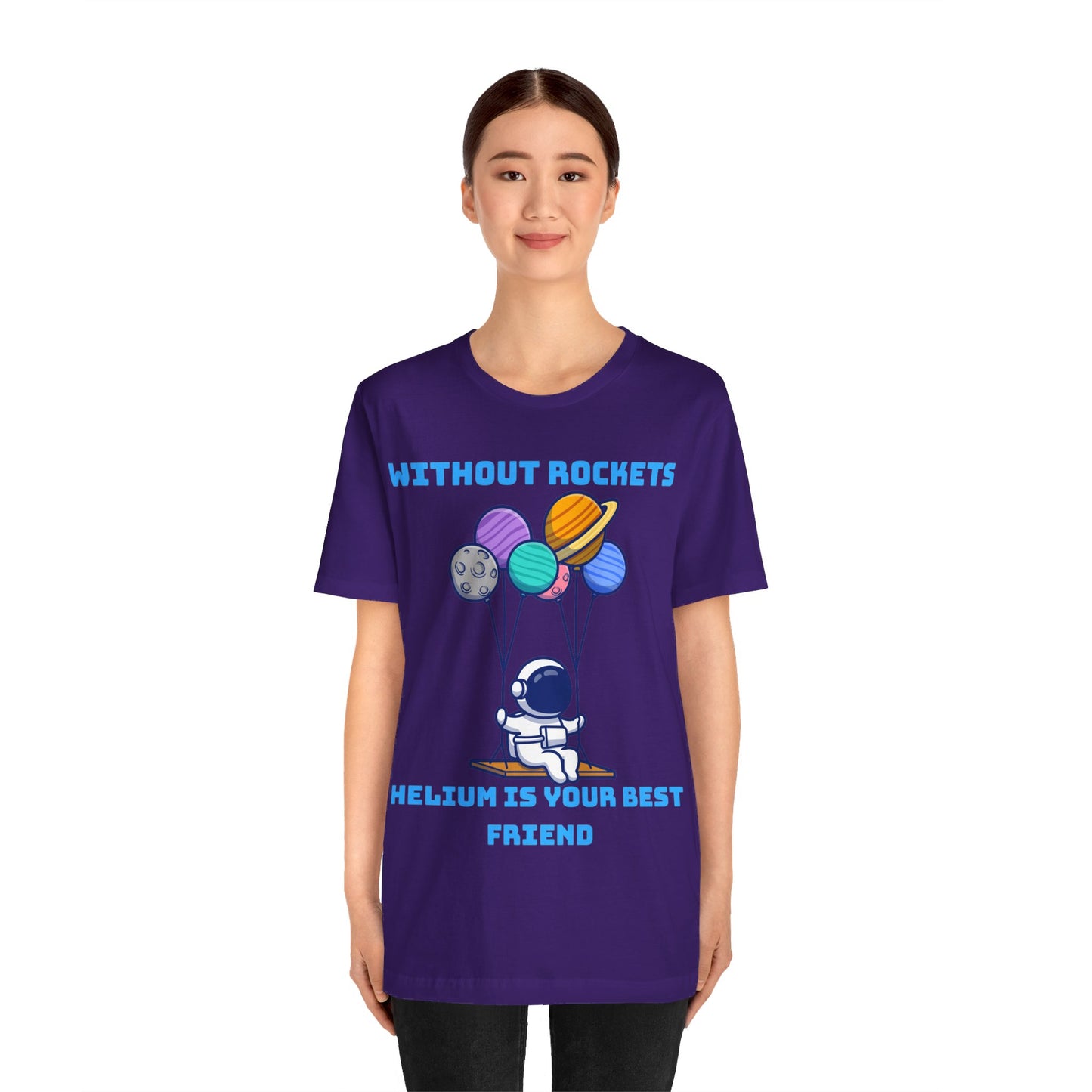 Funny Science Balloon Meme Astronaut Rocket T Shirt - UK