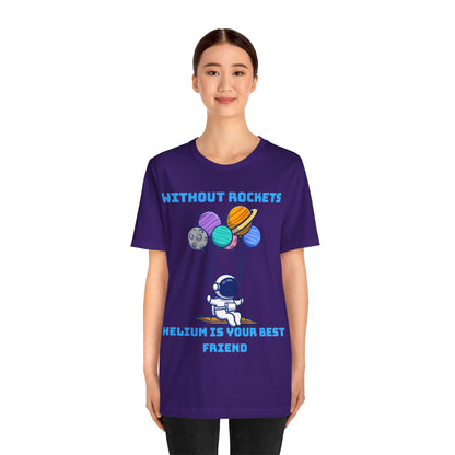 Funny Science Balloon Meme Astronaut Rocket T Shirt - UK