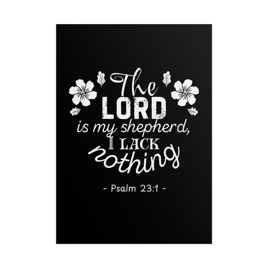 Psalm 23 NIV Bible Verse Poster